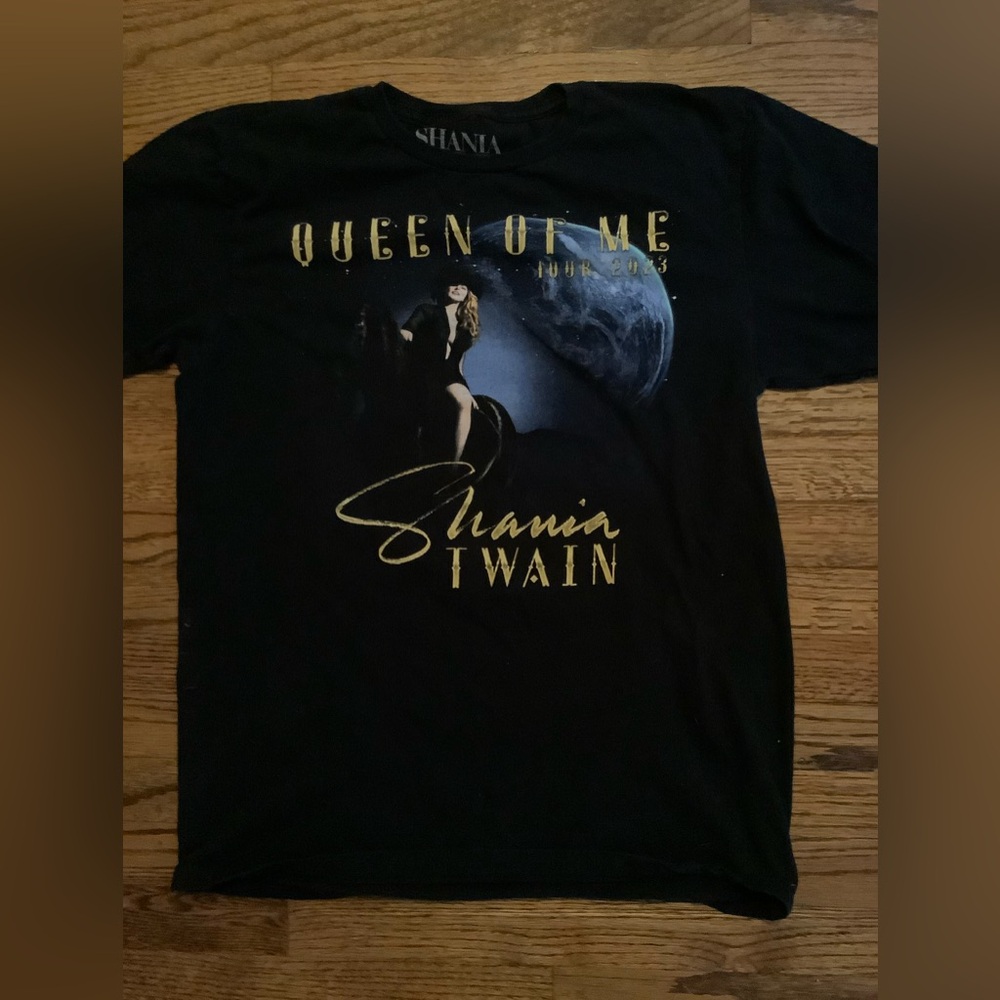 Shania‎ Twain Queen of Me Tour 2023 Graphic T-Shirt Black Concert Tee M
